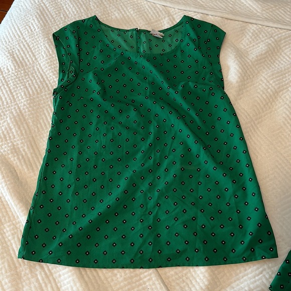 Merona Green Patterned Tops - Picture 6 of 9